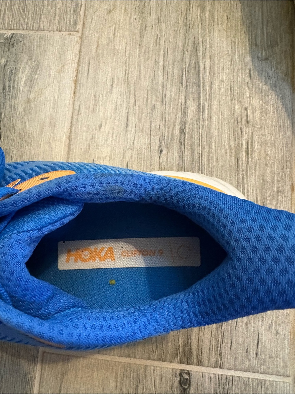 Hoka Clifton 9 Women’s Running Shoes - Blue & Orange - Picture 4 of 4